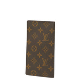 ルイ ヴィトン モノグラム ポルトカルトクレディ 札入れ 長財布 M60825 ブラウン PVC レザー レディース LOUIS VUITTON 【中古】